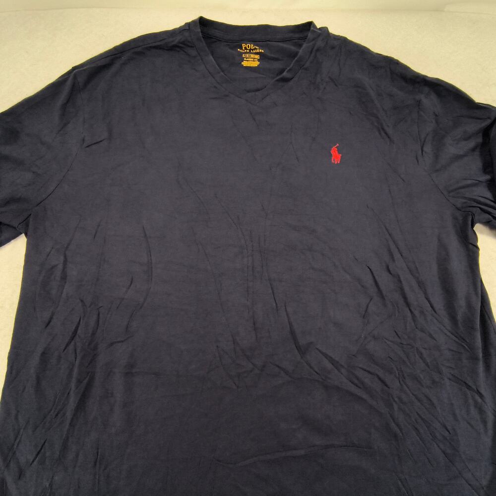 Polo Ralph Lauren Casual Crew Neck Long Sleeve T Shirt Mens Size Large L Navy